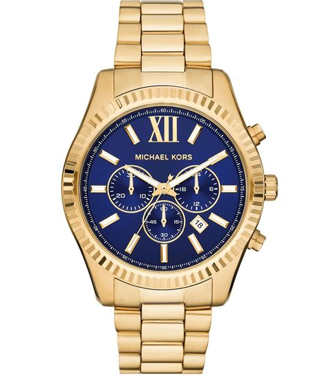 chronograph lexington gold tone bracelet